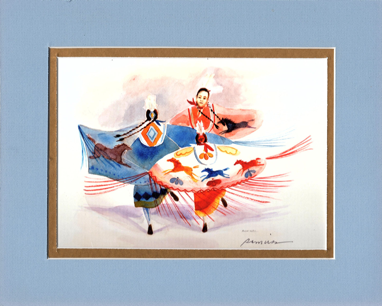 Horse Trio Shawl Dancers