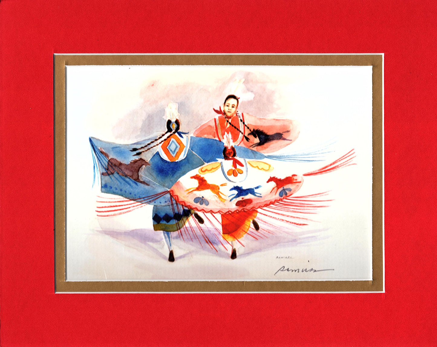 Horse Trio Shawl Dancers