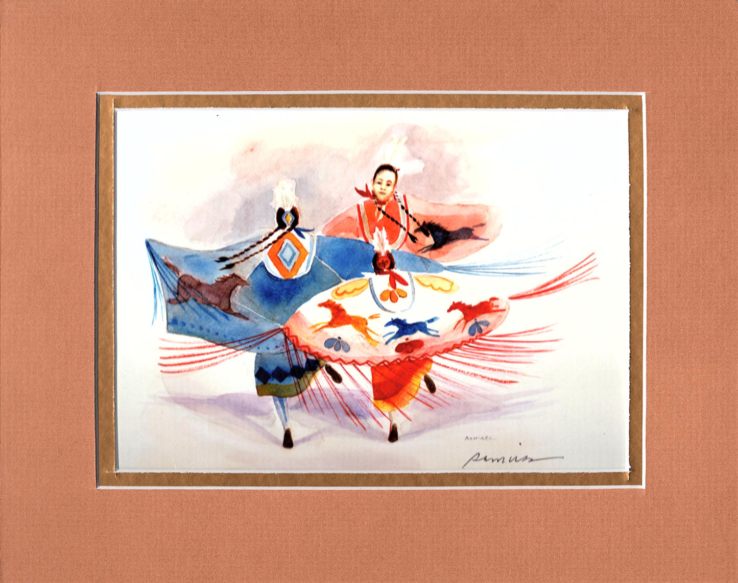 Horse Trio Shawl Dancers